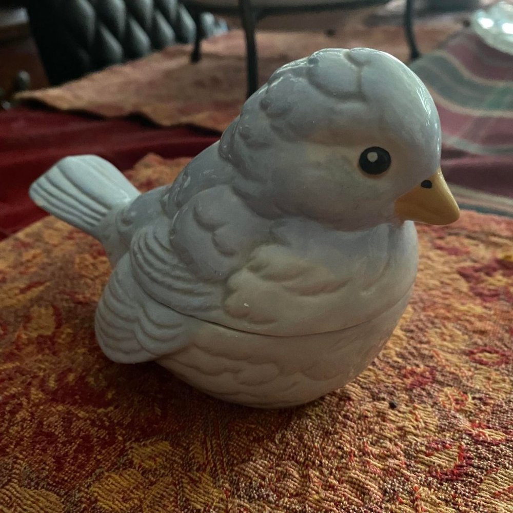 Blue Bird Trinket Box